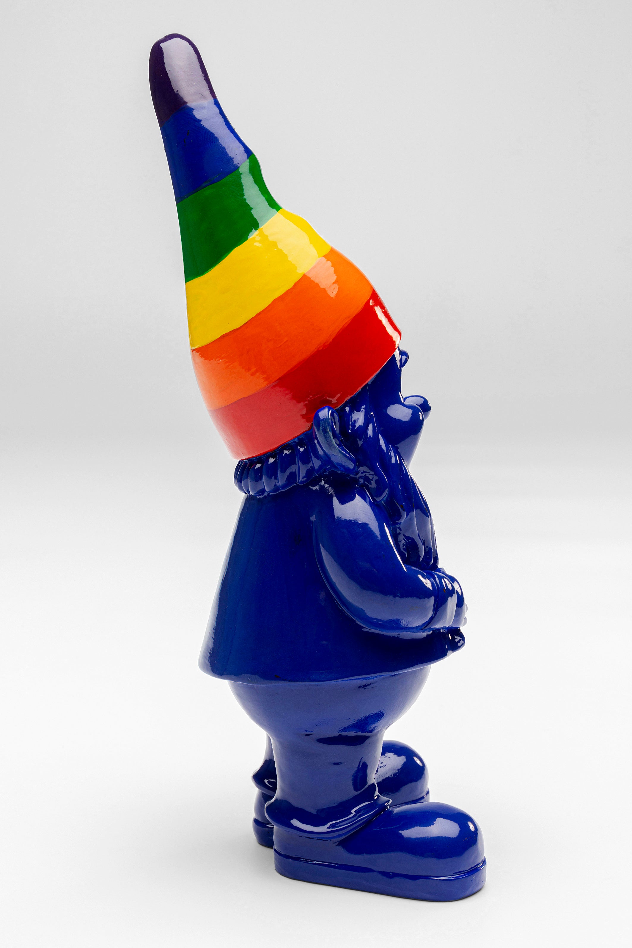 Kare - Deco Figurine Gnome Rainbow Blue 21cm