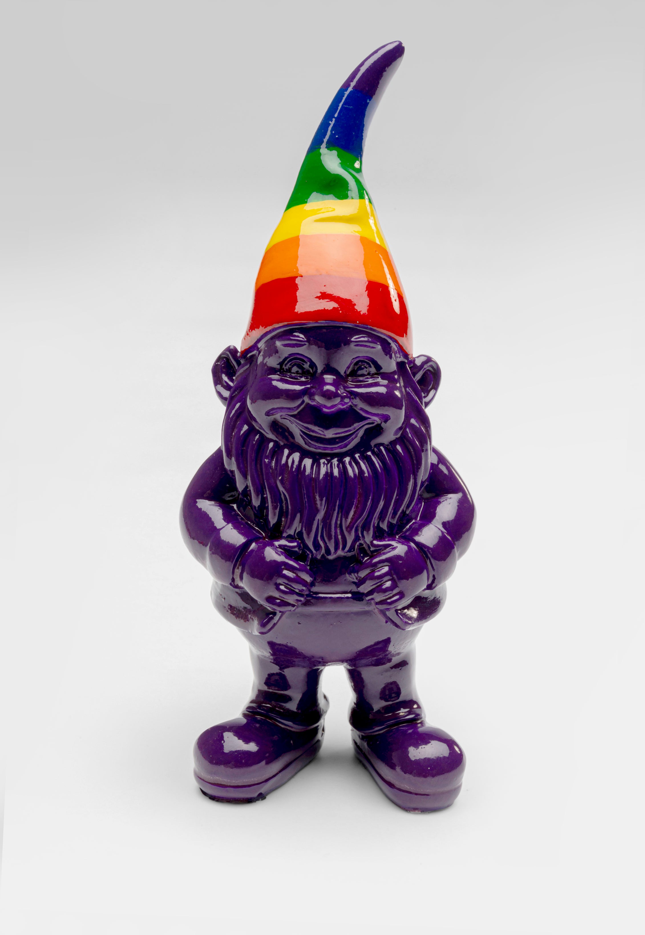 Kare - Deco Figurine Gnome Rainbow Purple 11cm