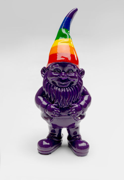 Kare - Deco Figurine Gnome Rainbow Purple 11cm