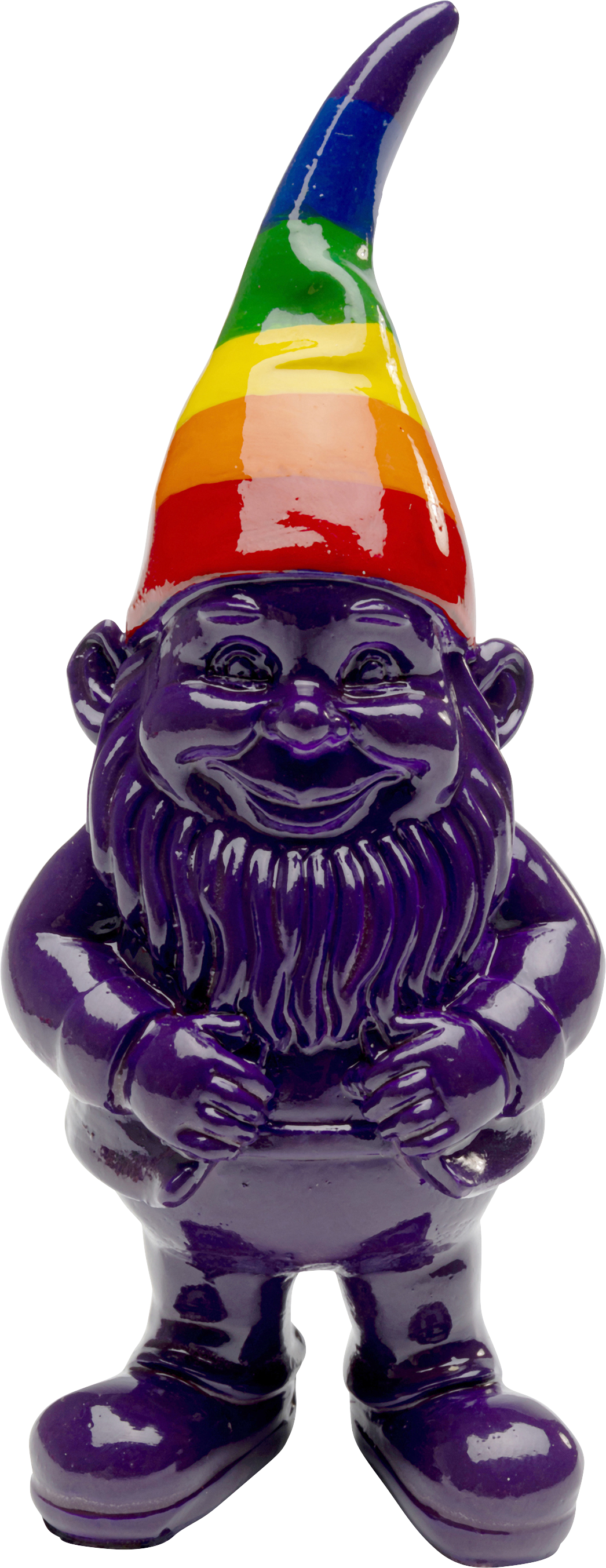 Kare - Deco Figurine Gnome Rainbow Purple 11cm