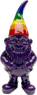 Kare - Deco Figurine Gnome Rainbow Purple 11cm