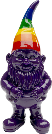 Kare - Deco Figurine Gnome Rainbow Purple 11cm