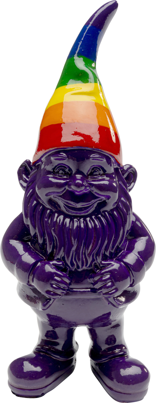 Kare - Deco Figurine Gnome Rainbow Purple 11cm