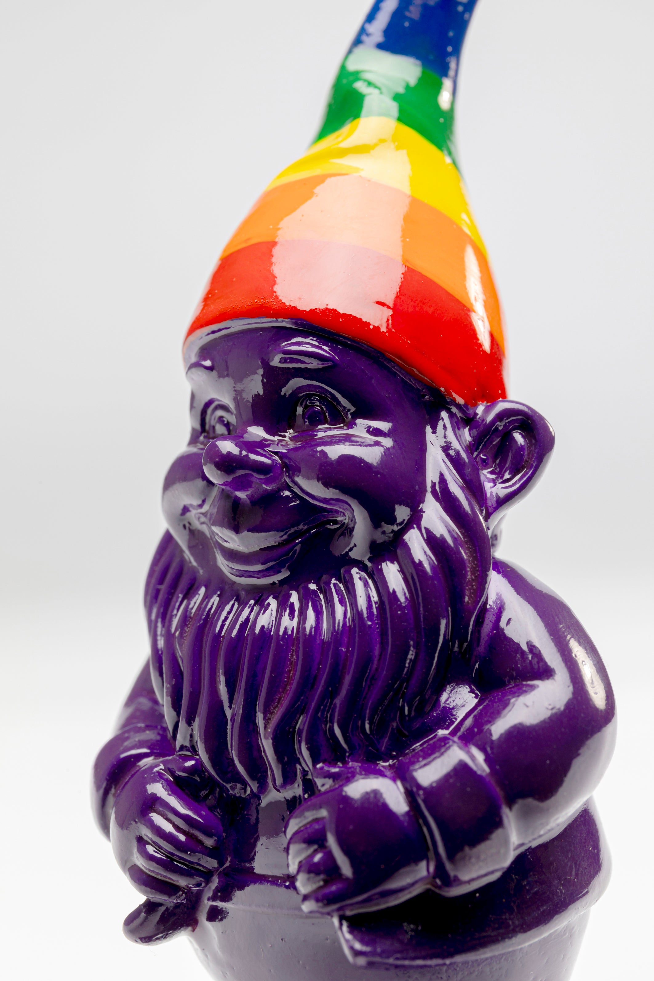 Kare - Deco Figurine Gnome Rainbow Purple 11cm