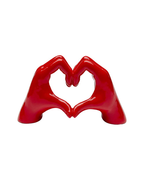 Kare - Deco Object Heart Hands Red 12cm