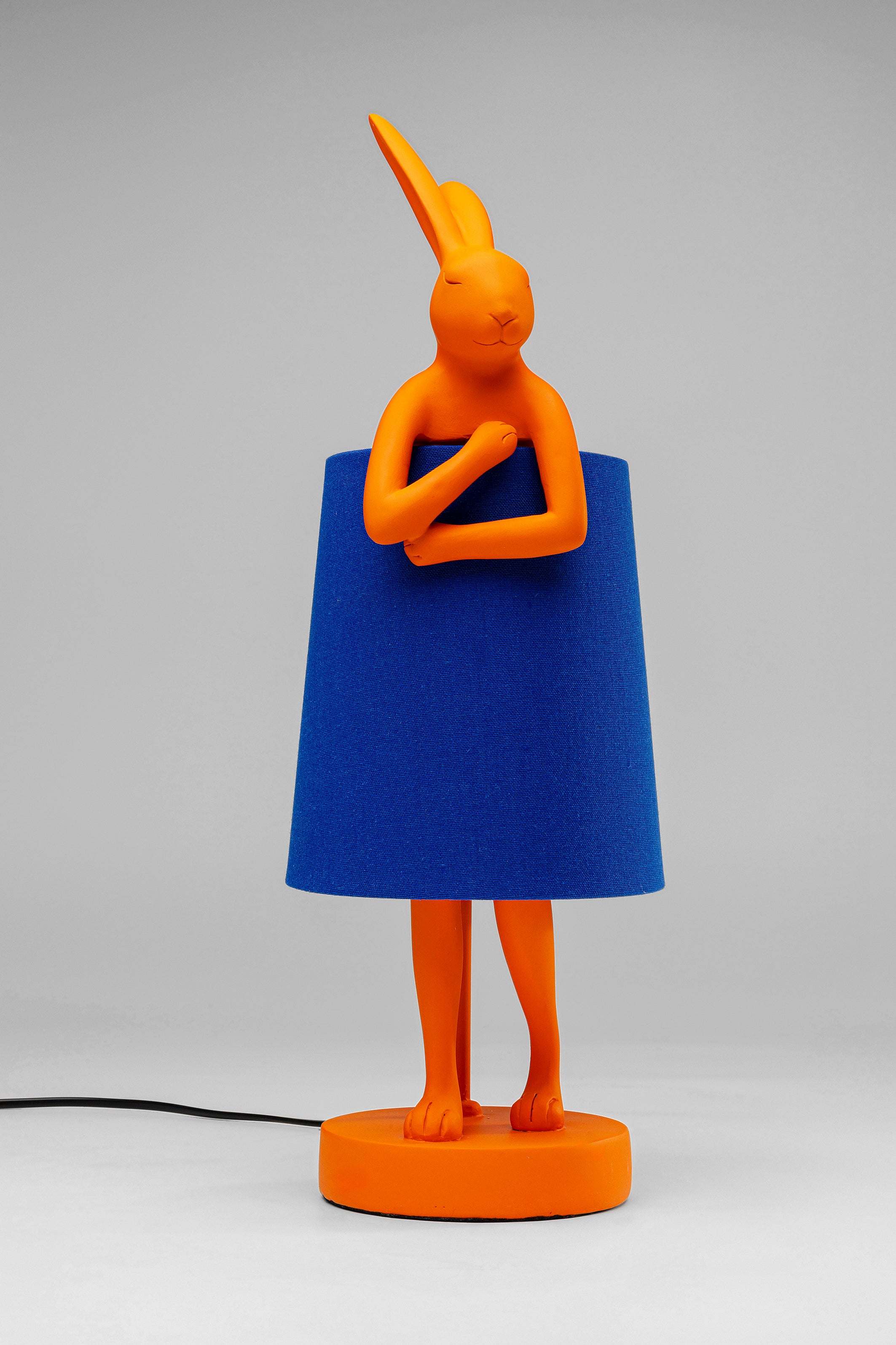Kare - Table Lamp Animal Rabbit Orange/Blue 50cm