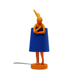 Kare - Table Lamp Animal Rabbit Orange/Blue 50cm