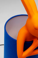 Kare - Table Lamp Animal Rabbit Orange/Blue 50cm