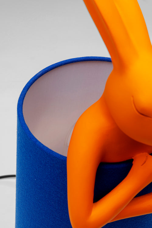 Kare - Table Lamp Animal Rabbit Orange/Blue 50cm