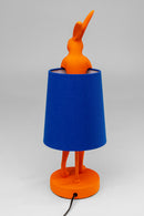 Kare - Table Lamp Animal Rabbit Orange/Blue 50cm