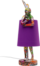 Kare - Table Lamp Animal Rabbit Graffiti/Purple 50cm