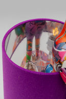 Kare - Table Lamp Animal Rabbit Graffiti/Purple 50cm