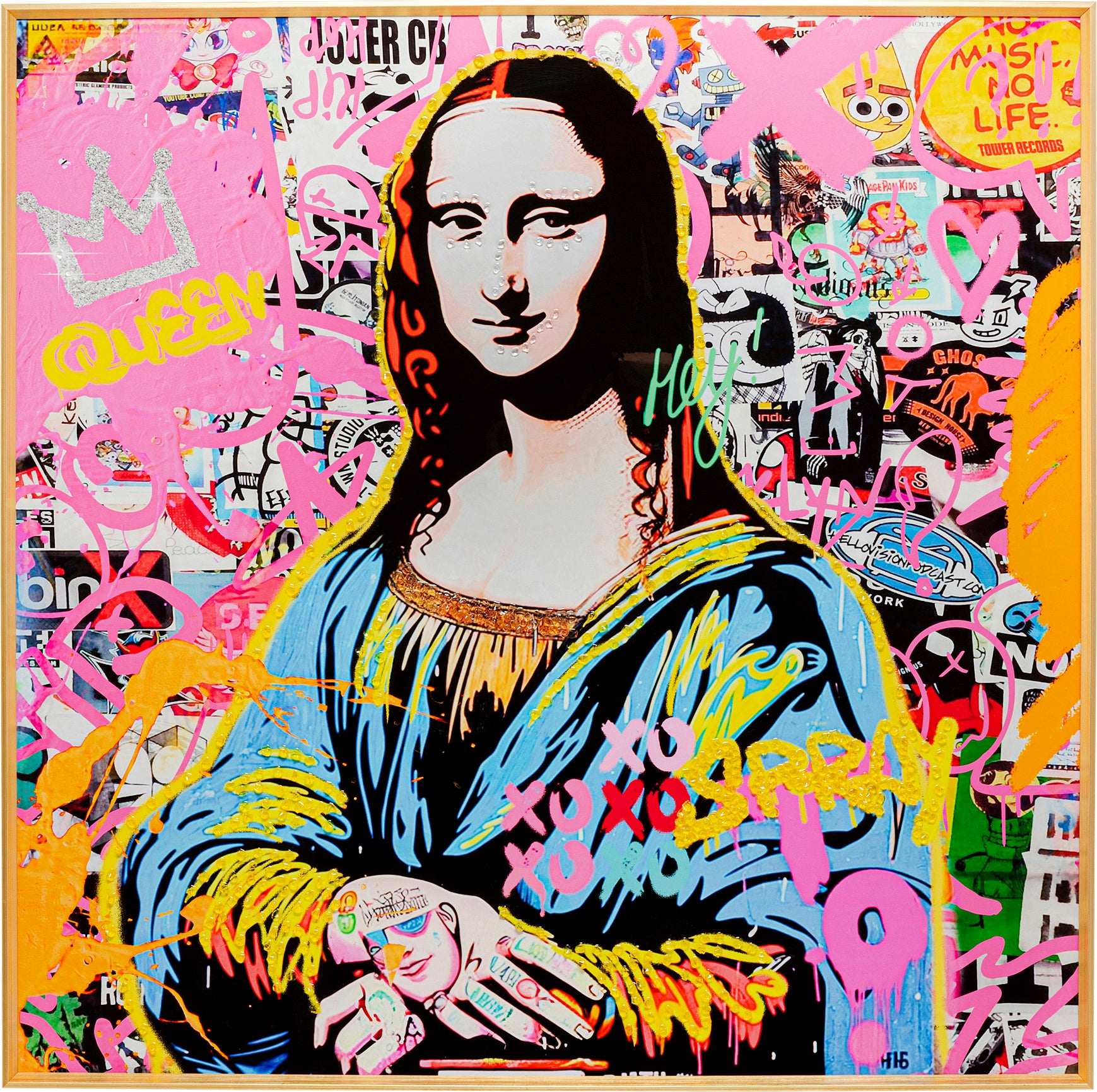 Kare - Framed Picture La Viva Woman 100x100cm