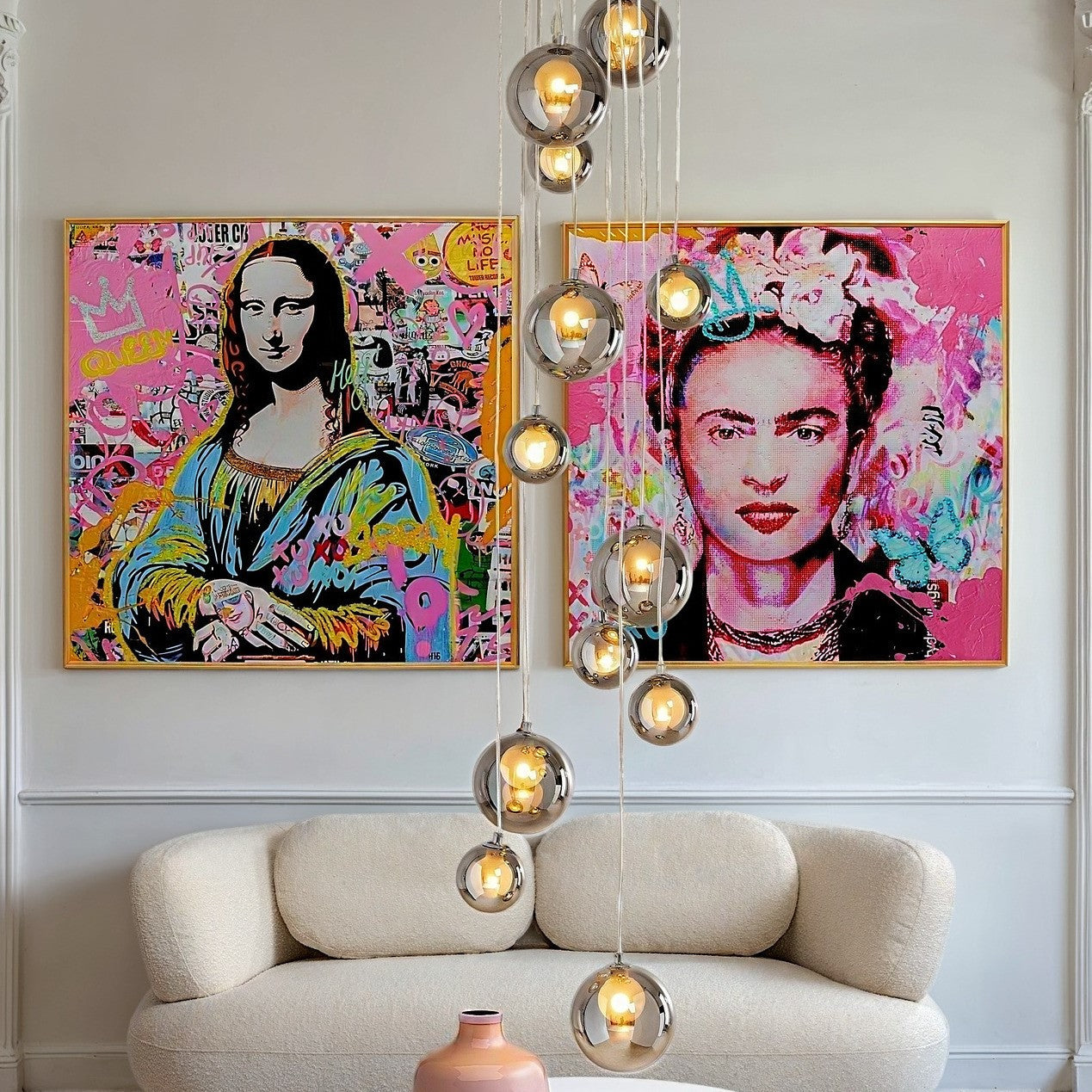 Kare - Framed Picture La Viva Woman 100x100cm