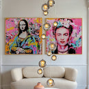 Kare - Framed Picture La Viva Woman 100x100cm