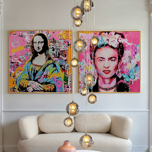 Kare - Framed Picture La Viva Woman 100x100cm