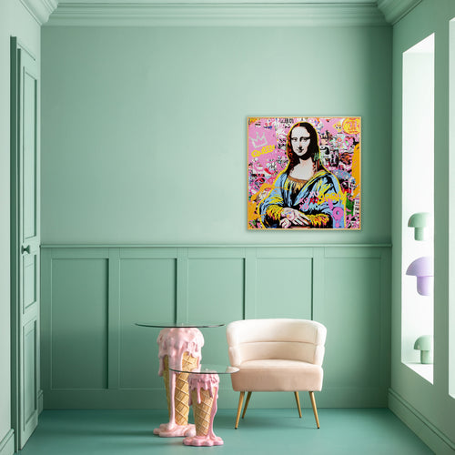 Kare - Framed Picture La Viva Woman 100x100cm