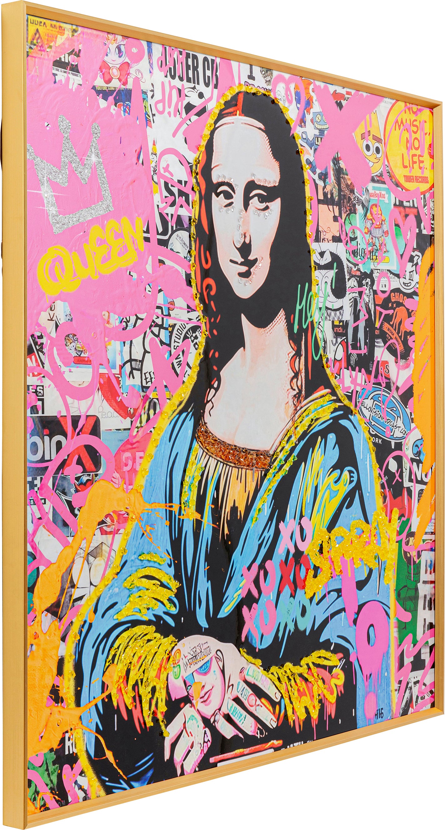 Kare - Framed Picture La Viva Woman 100x100cm