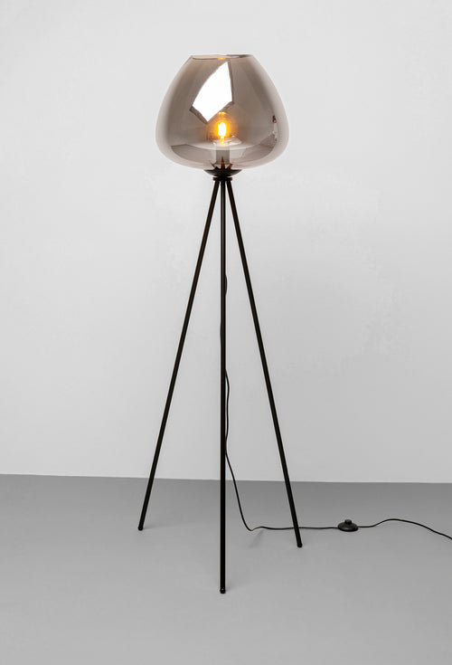Kare - Floor Lamp Sphere Smoke 146cm