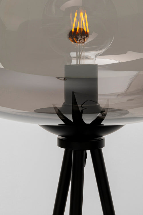 Kare - Floor Lamp Sphere Smoke 146cm