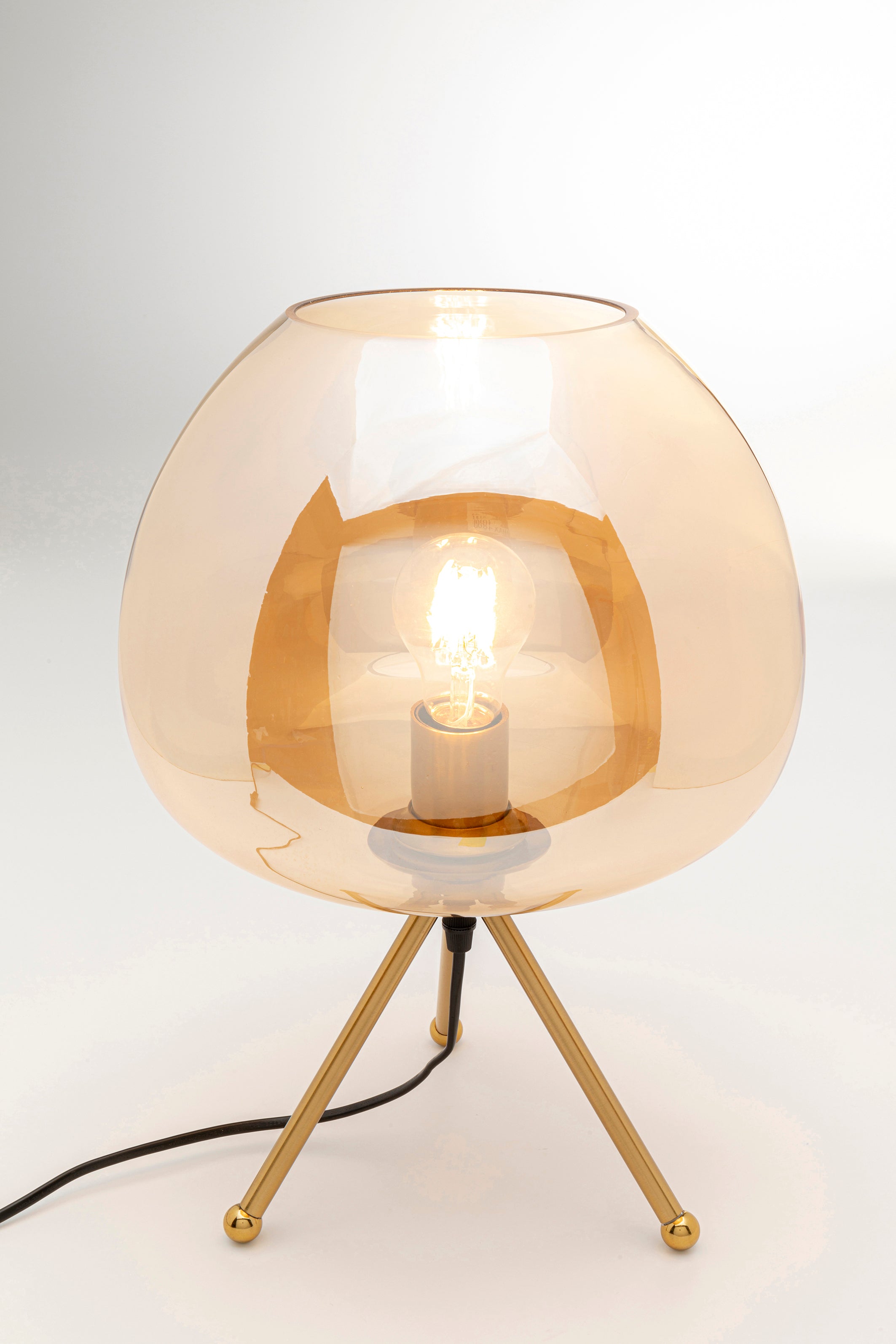 Kare - Table Lamp Sphere Amber 43cm