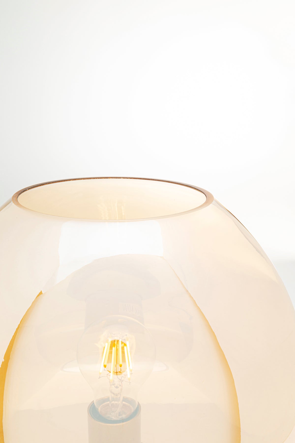 Kare - Table Lamp Sphere Amber 43cm