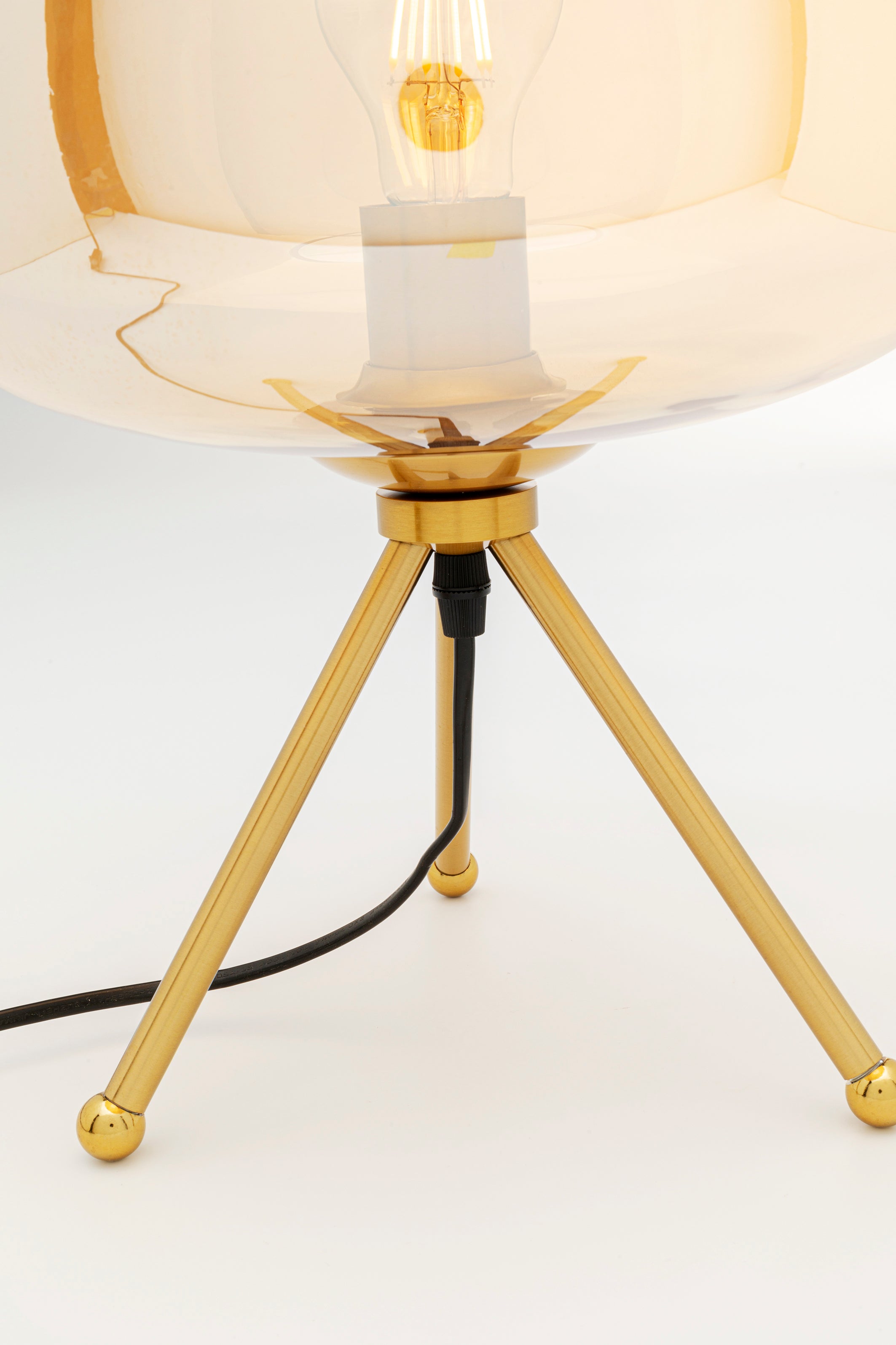 Kare - Table Lamp Sphere Amber 43cm