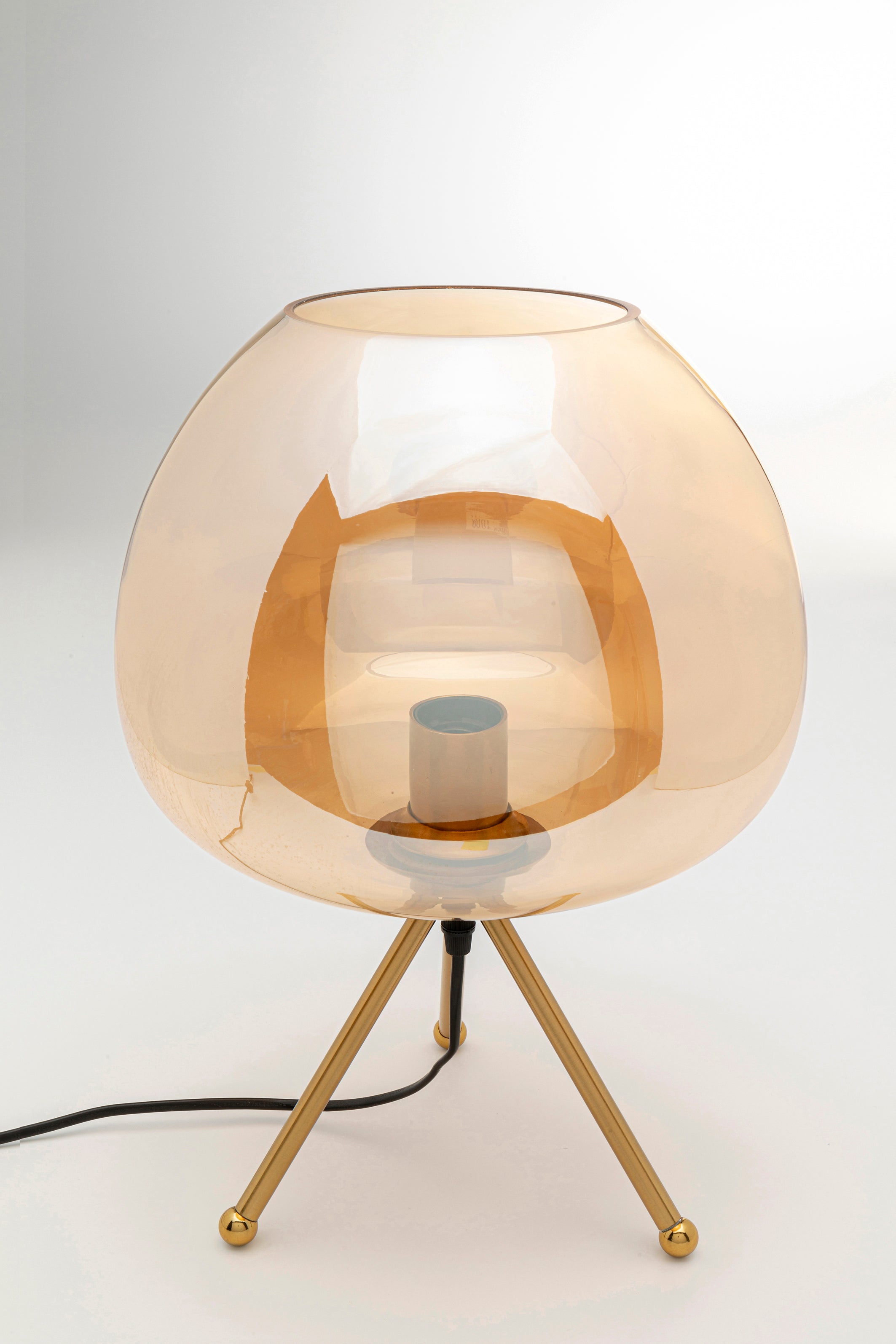 Kare - Table Lamp Sphere Amber 43cm