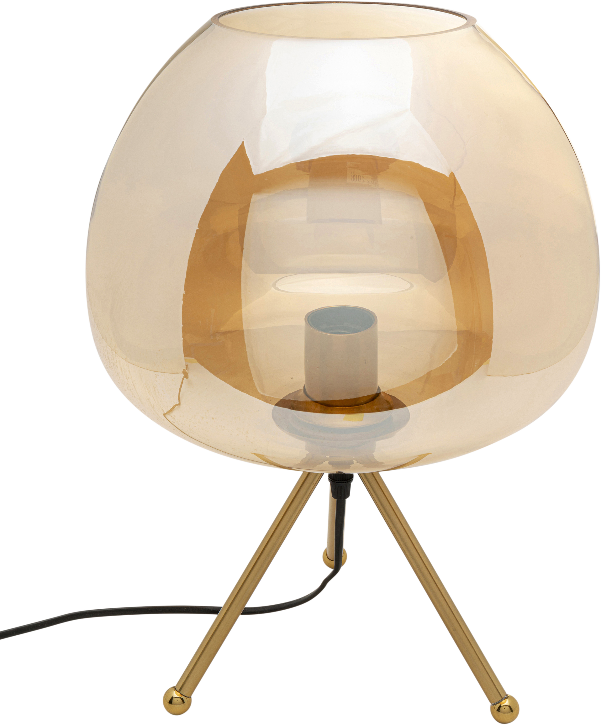 Kare - Table Lamp Sphere Amber 43cm
