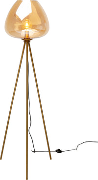 Kare - Floor Lamp Sphere Amber 146cm