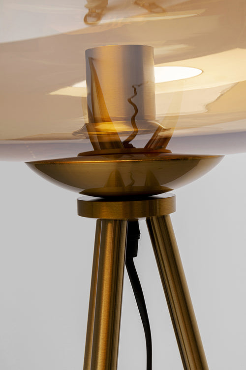 Kare - Floor Lamp Sphere Amber 146cm