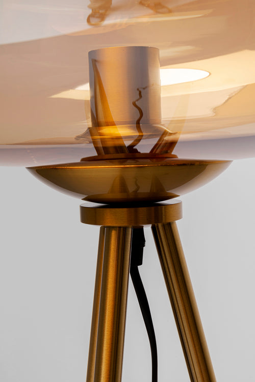 Kare - Floor Lamp Sphere Amber 146cm