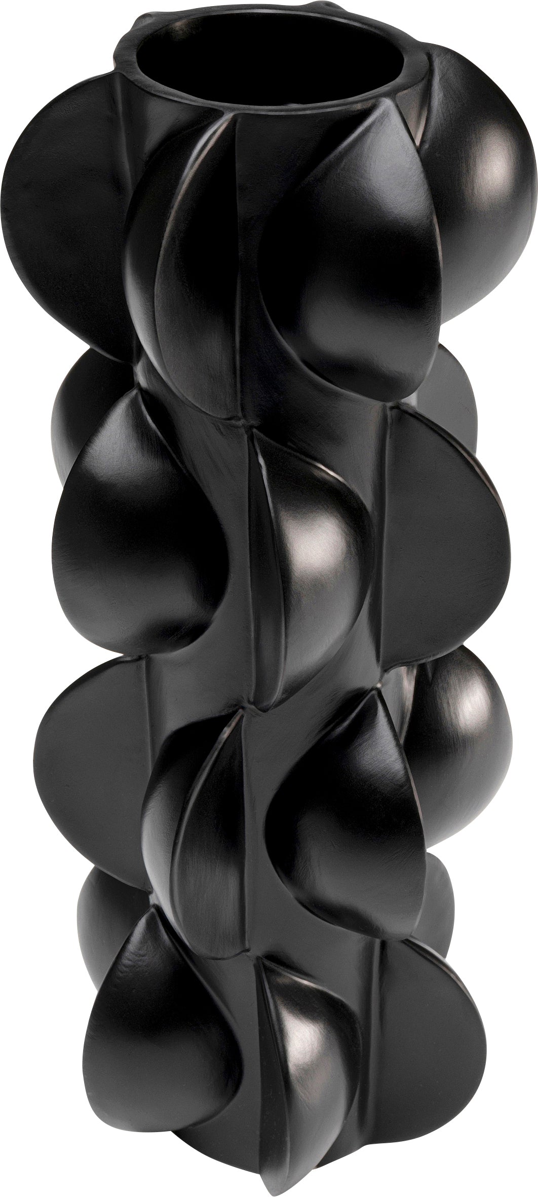 Kare - Vase Viento Black 35cm