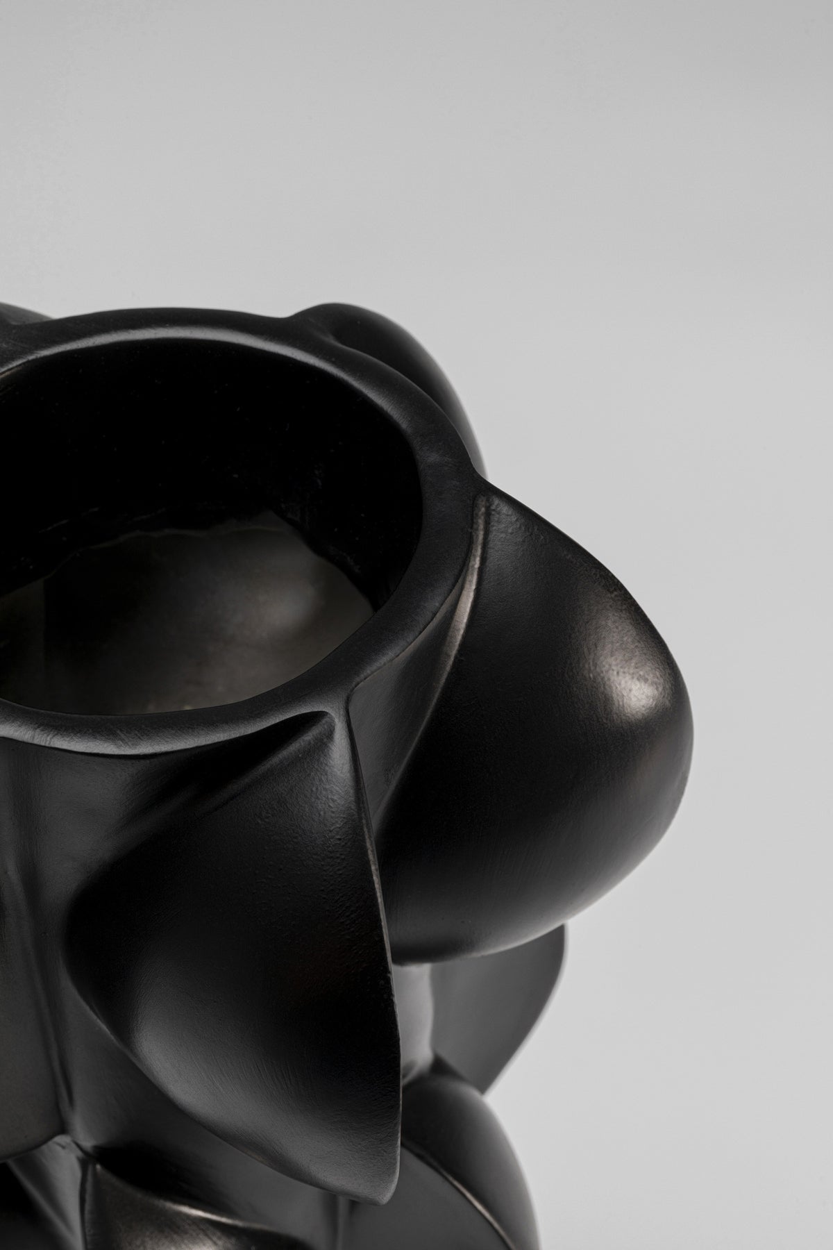 Kare - Vase Viento Black 35cm