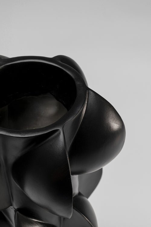 Kare - Vase Viento Black 35cm