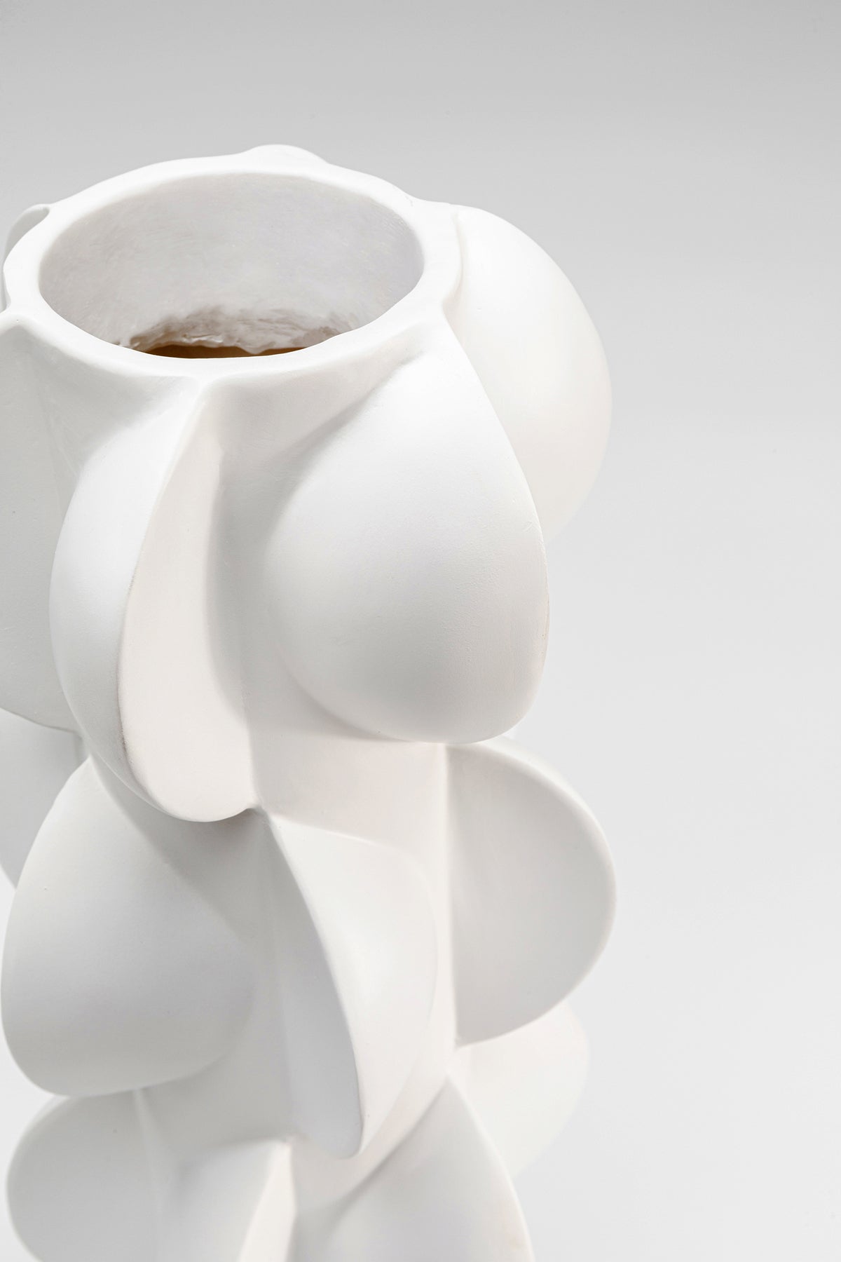 Kare - Vase Viento White 35cm
