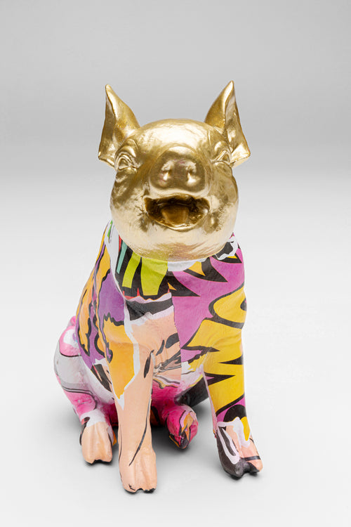 Kare - Deco Figurine Graffiti Pig 20cm