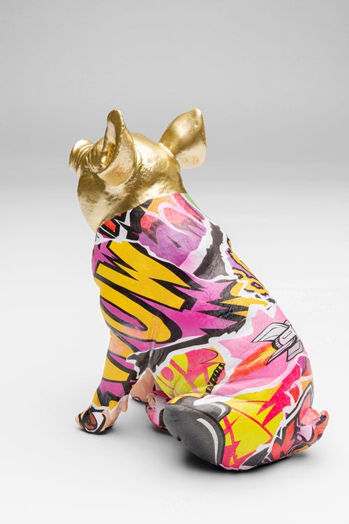 Kare - Deco Figurine Graffiti Pig 20cm