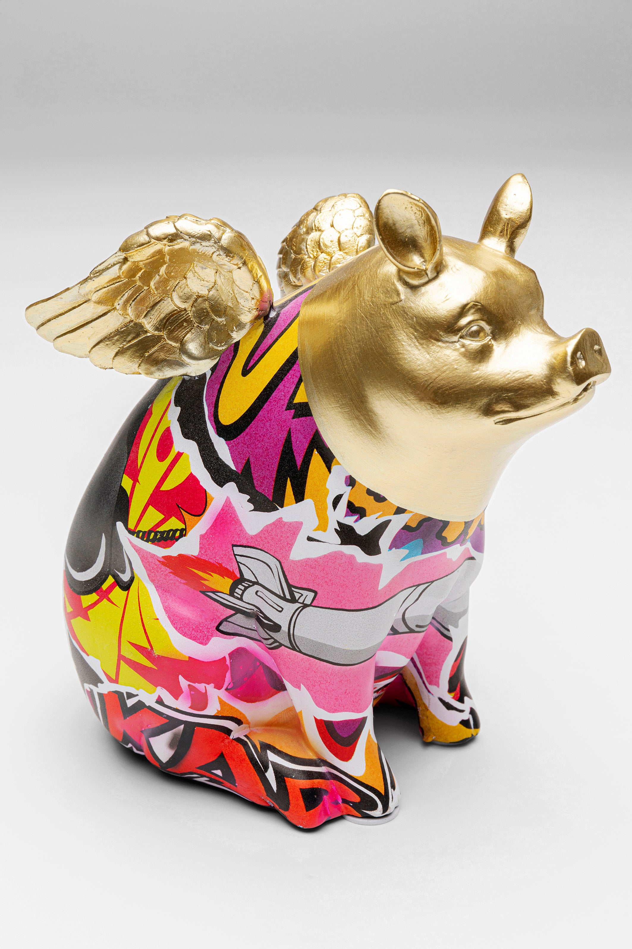 Kare - Deco Figurine Graffiti Flying Pig 16cm