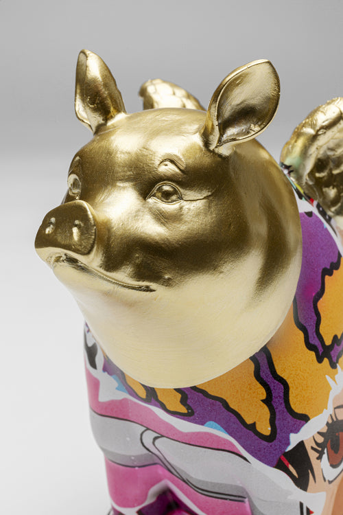 Kare - Deco Figurine Graffiti Flying Pig 16cm