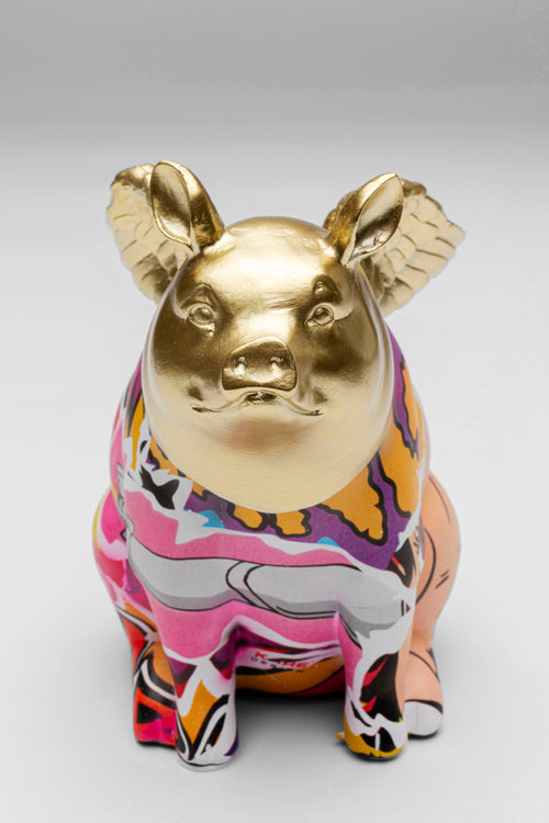 Kare - Deco Figurine Graffiti Flying Pig 16cm