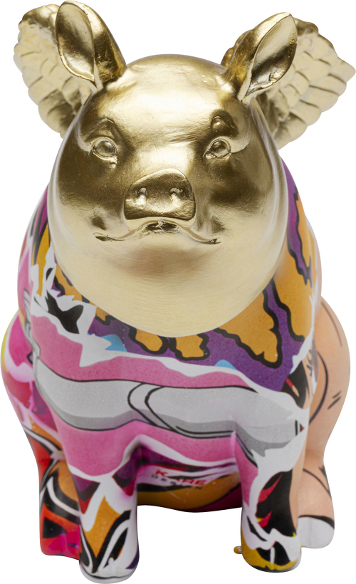 Kare - Deco Figurine Graffiti Flying Pig 16cm