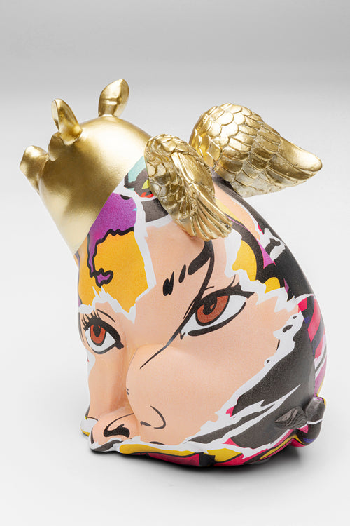 Kare - Deco Figurine Graffiti Flying Pig 16cm
