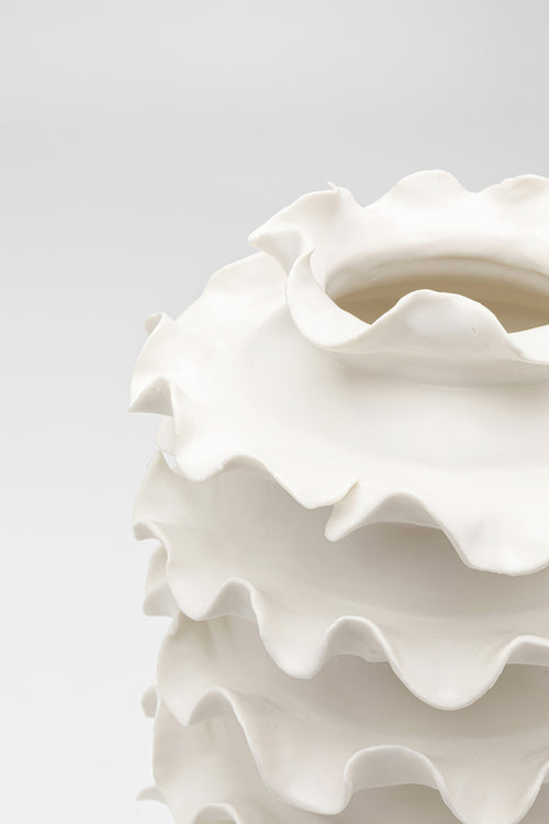 Kare - Vase Viento White 39cm
