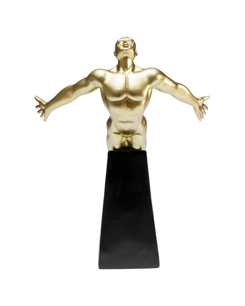 Kare - Deco Figurine Jumper Gold 37cm