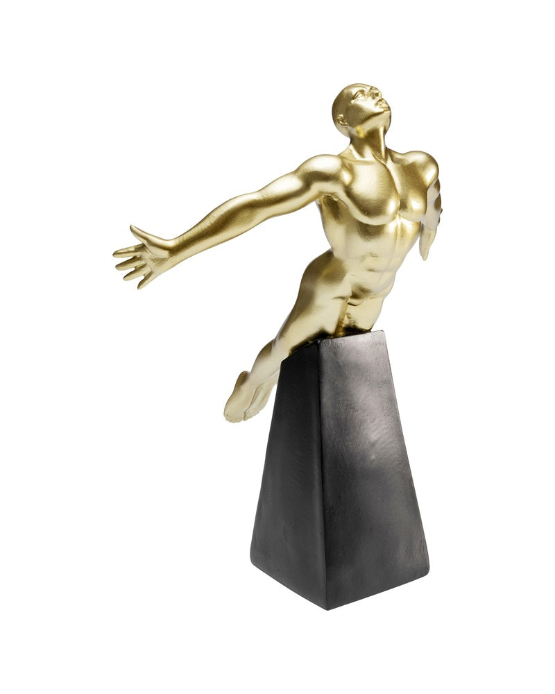 Kare - Deco Figurine Jumper Gold 37cm