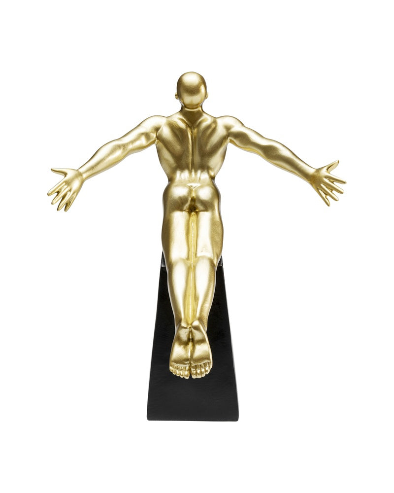 Kare - Deco Figurine Jumper Gold 37cm