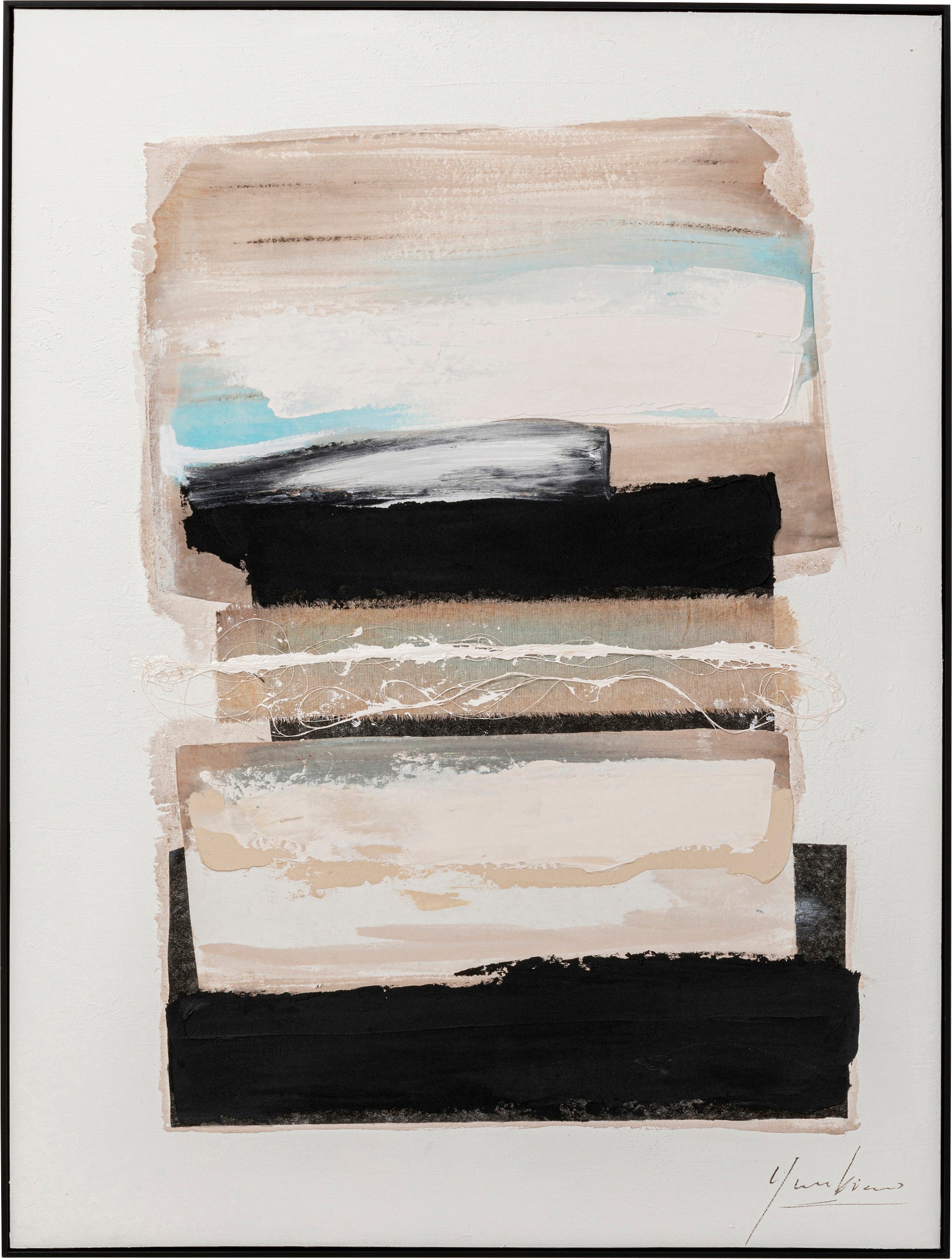 Kare - Framed Picture Lontano Beige 90x120cm