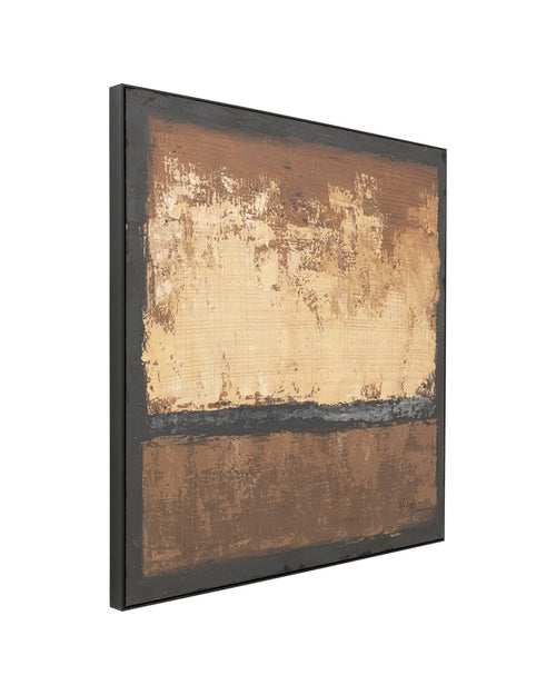 Kare - Framed Picture Silence Brown 120x120cm