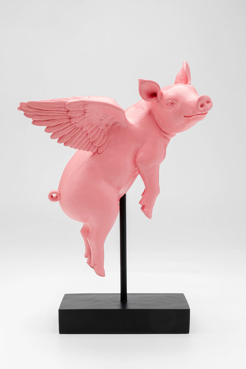 Kare - Deco Figurine Flying Pig 29cm